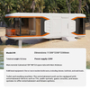 Internet-Famous New Outdoor Residential Space Capsule Mobile Home Movable Star-Viewing Room Apple Capsule Villa-Made of Steel
