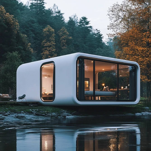 Apple Cabin Modern Breathable Square Single-layer Steel Structure Container Material Apartment House Outdoor Mobile Scenic Area